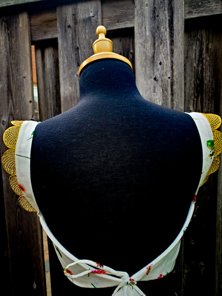Pear white designer top