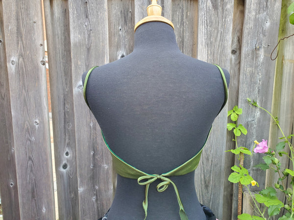 Olive green designer top