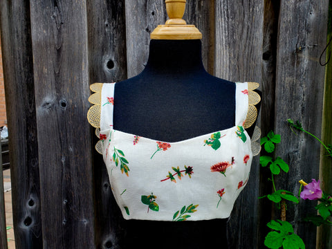 Pear white designer top